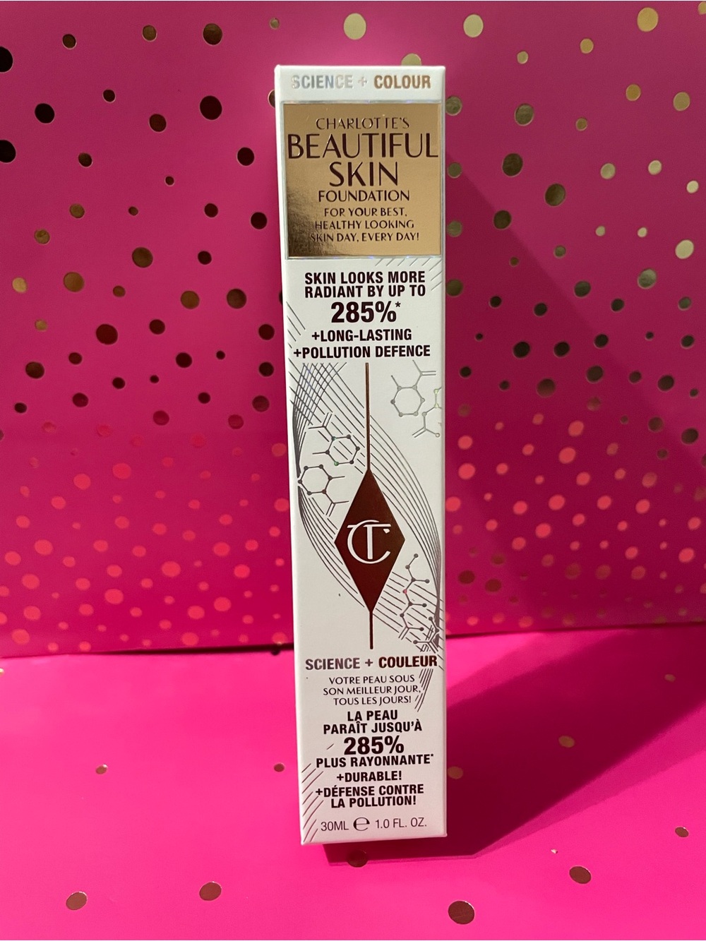 Charlotte Tilbury Beautiful Skin Foundation - White & Gold Packaging